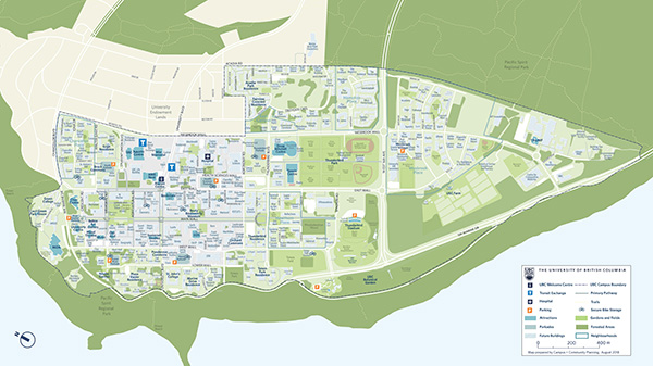 Campus landscape map