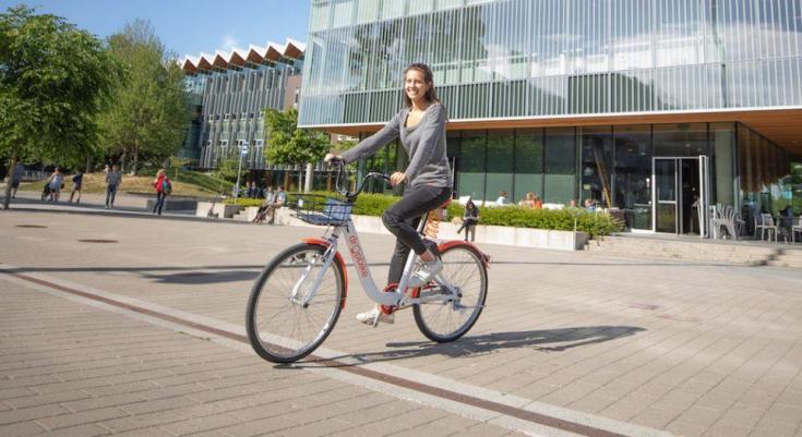 UBC bikeshare dropbike banner