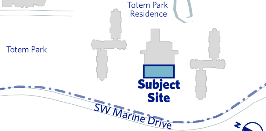 Map showing where the dining hall has been expanded