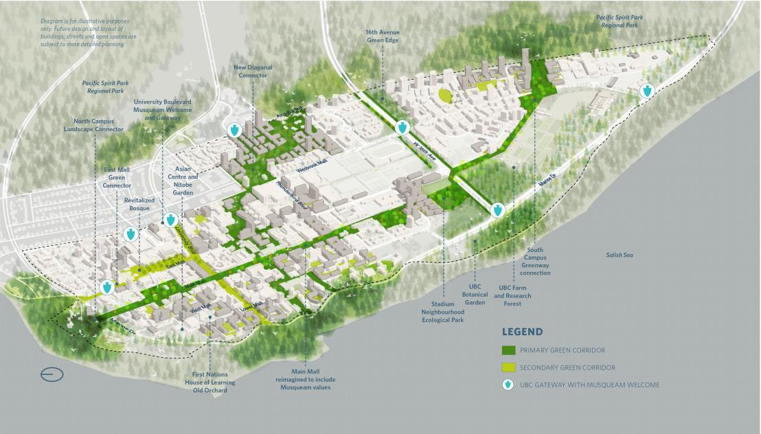 Map showing restorative and resilient landscapes