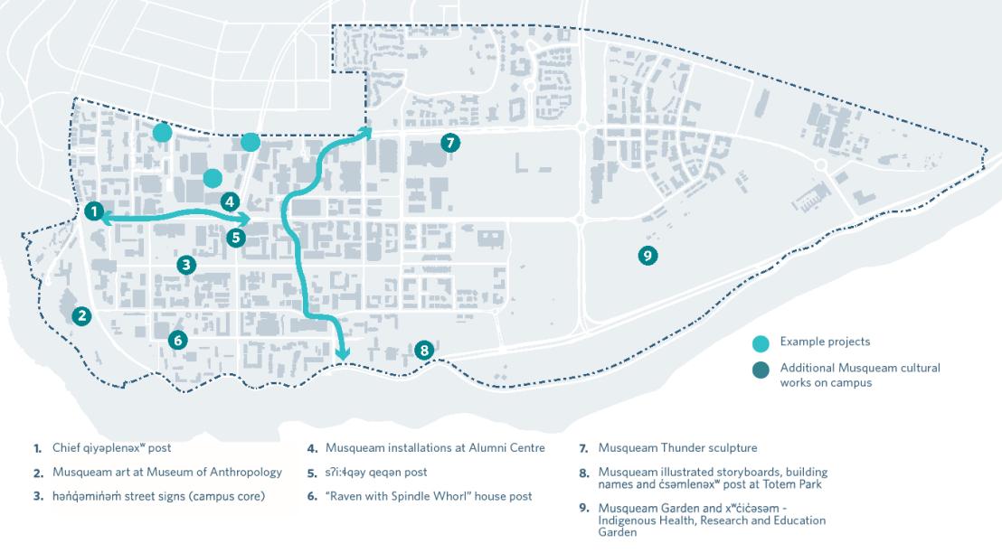 Map of Musqueam Projects