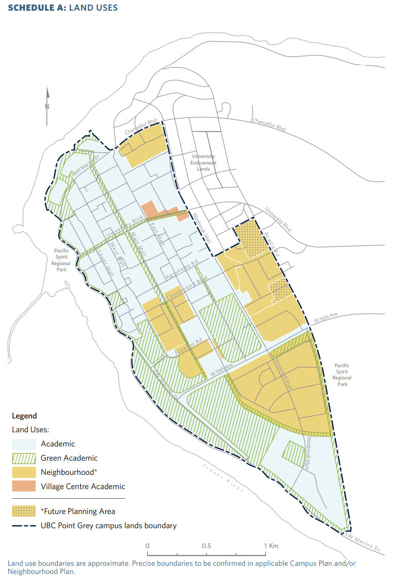 Land Use Plan schedule A