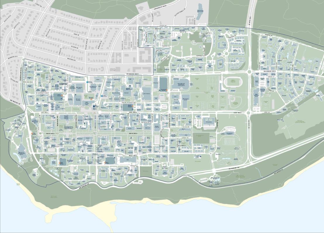 Campus Wayfinding map