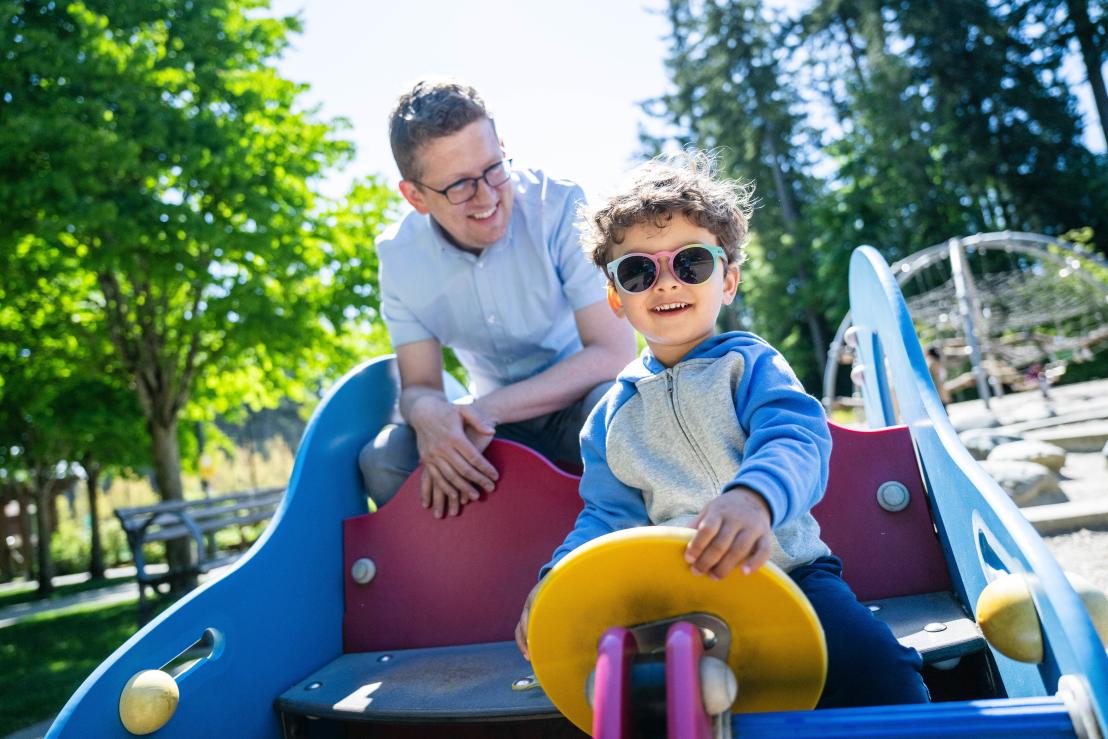 Child at a playground