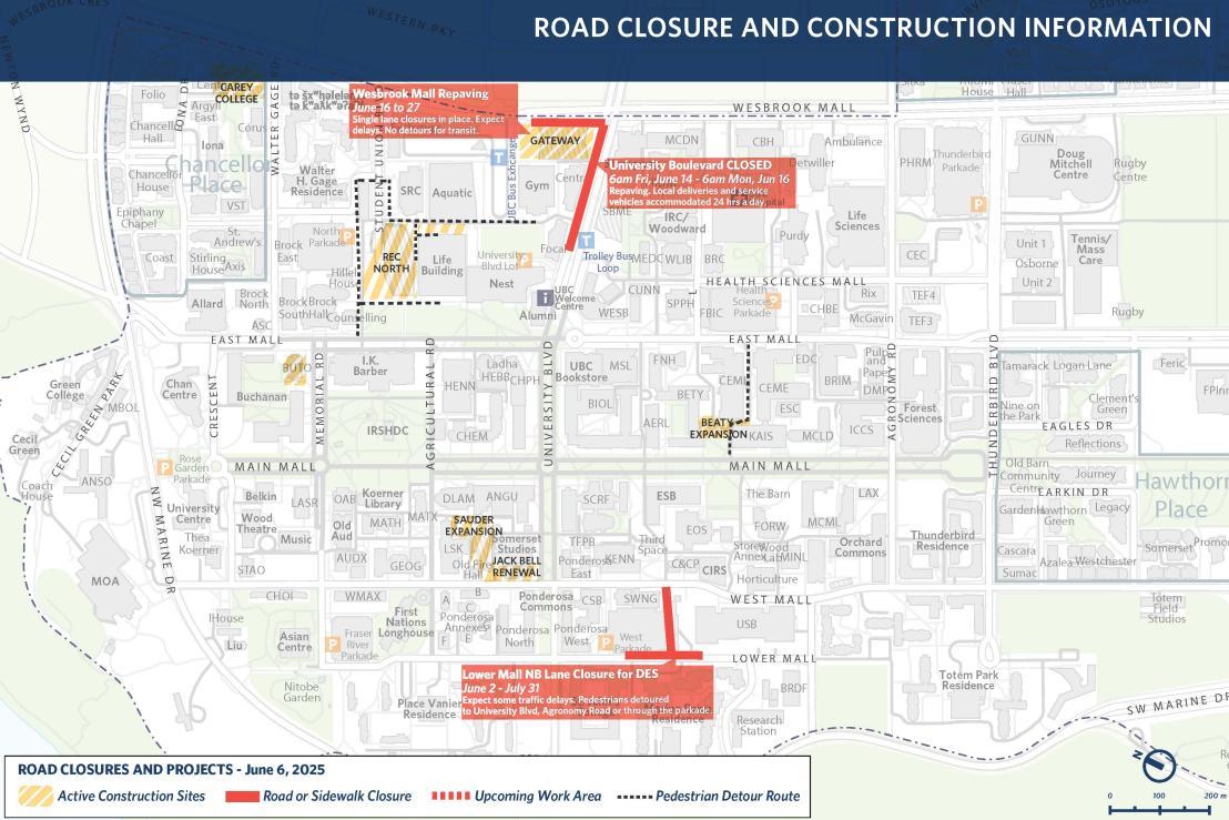 Road Closures June 2025