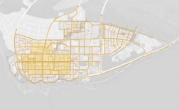 Map showing future active transportation options at UBC