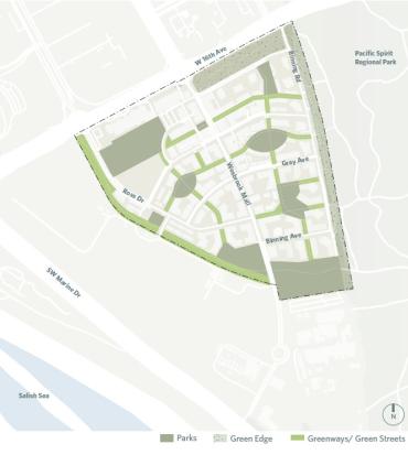 Map of usable space in Wesbrook Place 