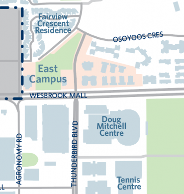 East campus neighbourhood map