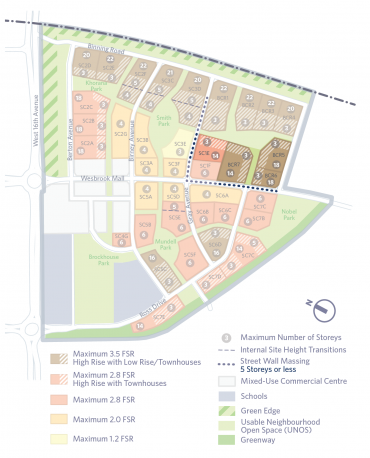 Wesbrook Place amendments sites