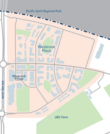 Wesbrook Place neighbourhood map
