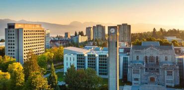 Aerial view of UBC campus