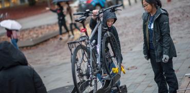 A bike clinic.